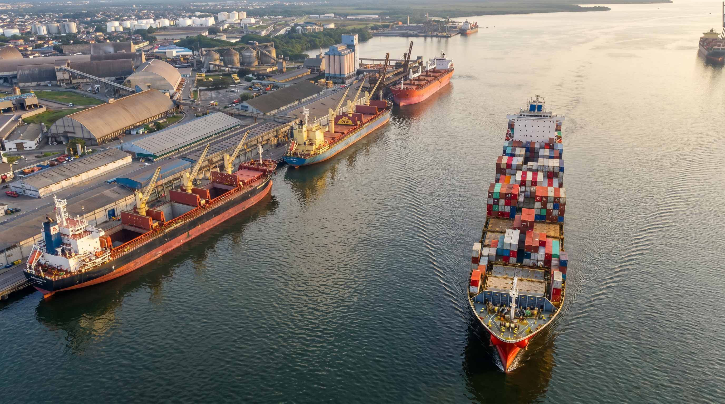 Navios com containers